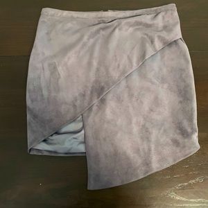 Fabrik Grey Suede Skirt